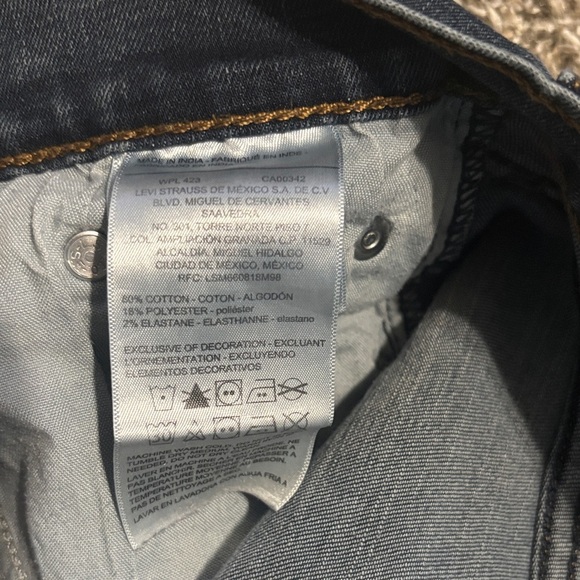 30x32 Denizen from Levi's Dark Blue Slim Jeans - Picture 10 of 11